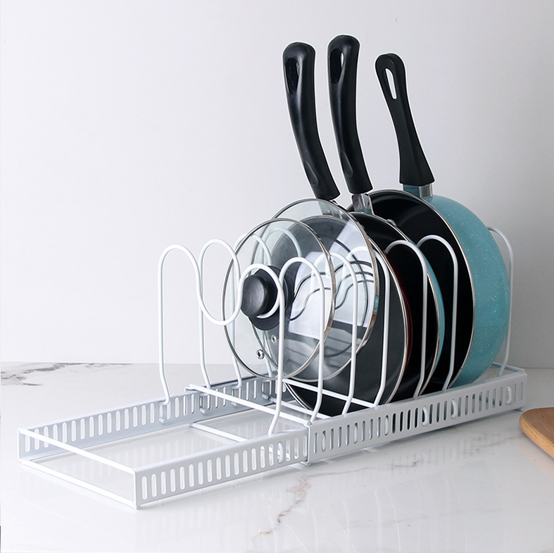 TOKKU - Rak Panci Dapur Adjustable Besi Multifungsi