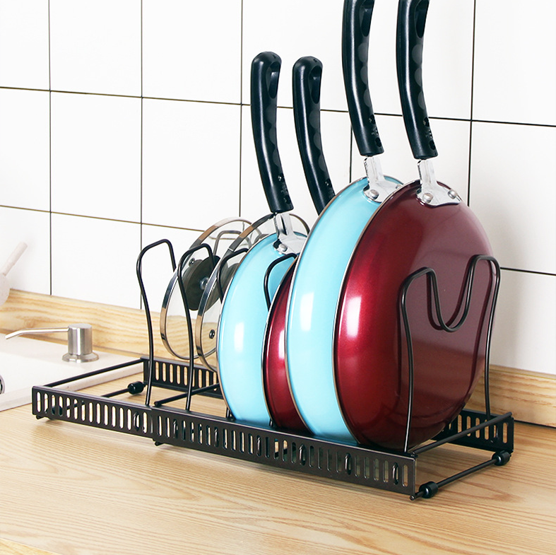 TOKKU - Rak Panci Dapur Adjustable Besi Multifungsi