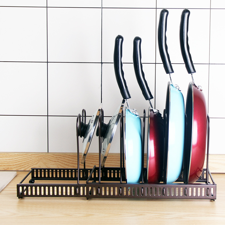 TOKKU - Rak Panci Dapur Adjustable Besi Multifungsi
