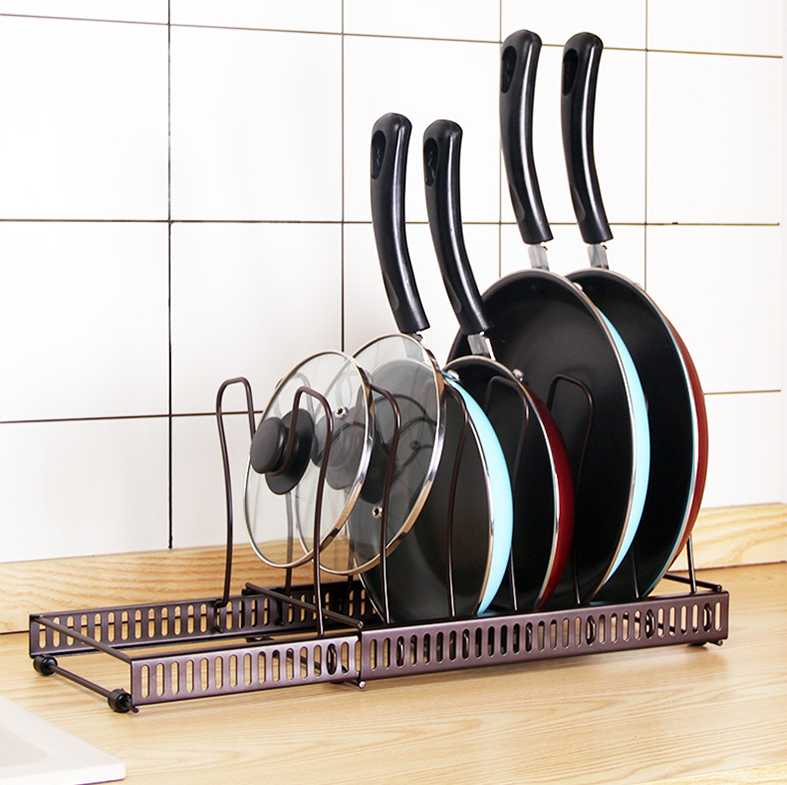 TOKKU - Rak Panci Dapur Adjustable Besi Multifungsi