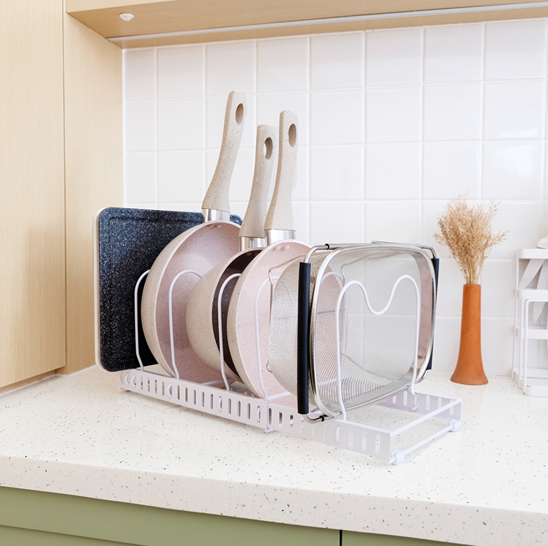 TOKKU - Rak Panci Dapur Adjustable Besi Multifungsi