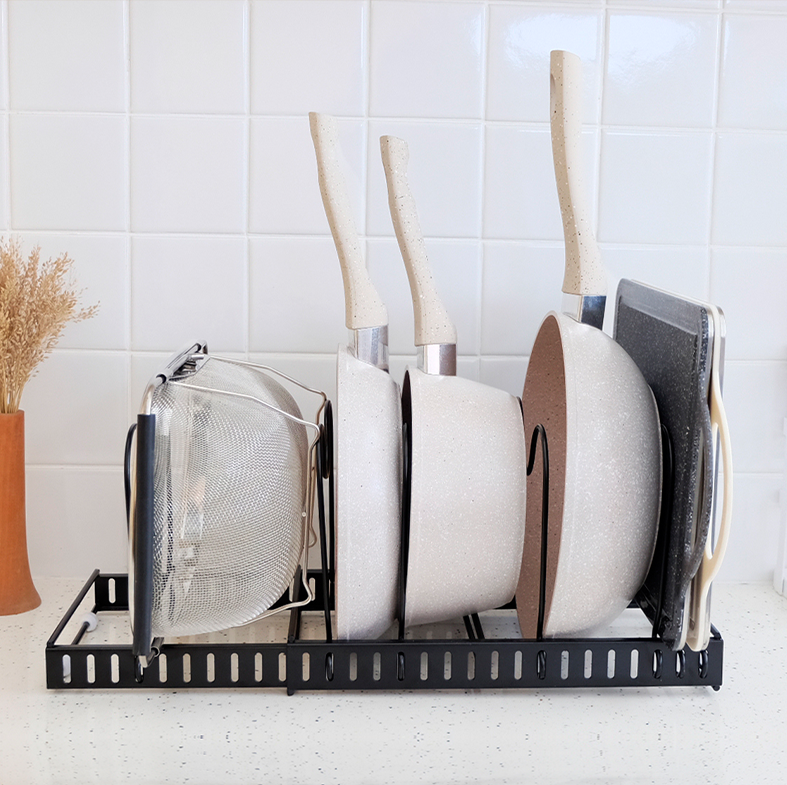 TOKKU - Rak Panci Dapur Adjustable Besi Multifungsi