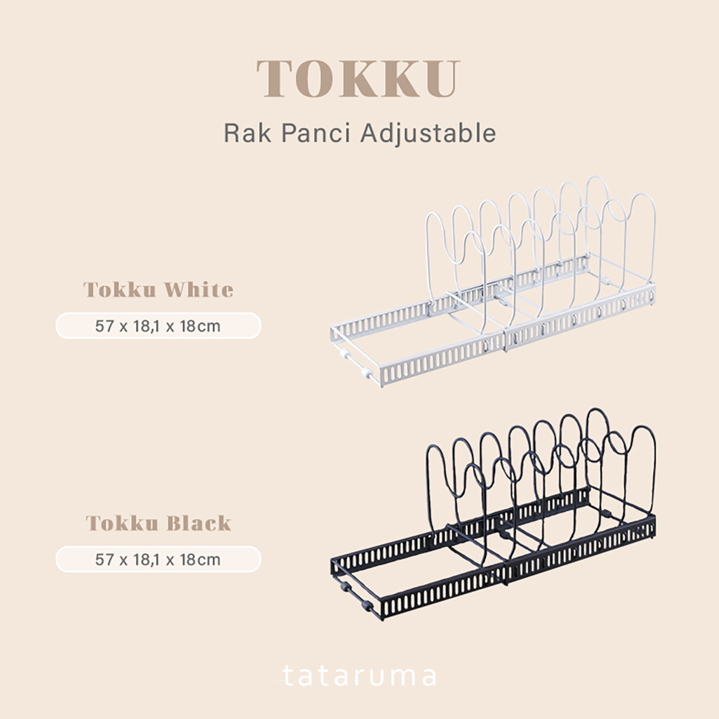 TOKKU - Rak Panci Dapur Adjustable Besi Multifungsi