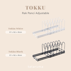 TOKKU - Rak Panci Dapur Adjustable Besi Multifungsi