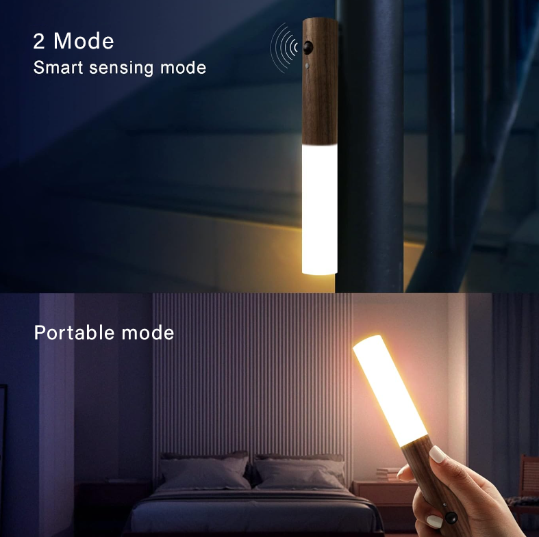 TOZAMI - Lampu Smart Sensor Light Motion Otomatis Dinding Tangga Kamar Estetik Chargeable