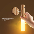 TOZAMI - Lampu Smart Sensor Light Motion Otomatis Dinding Tangga Kamar Estetik Chargeable