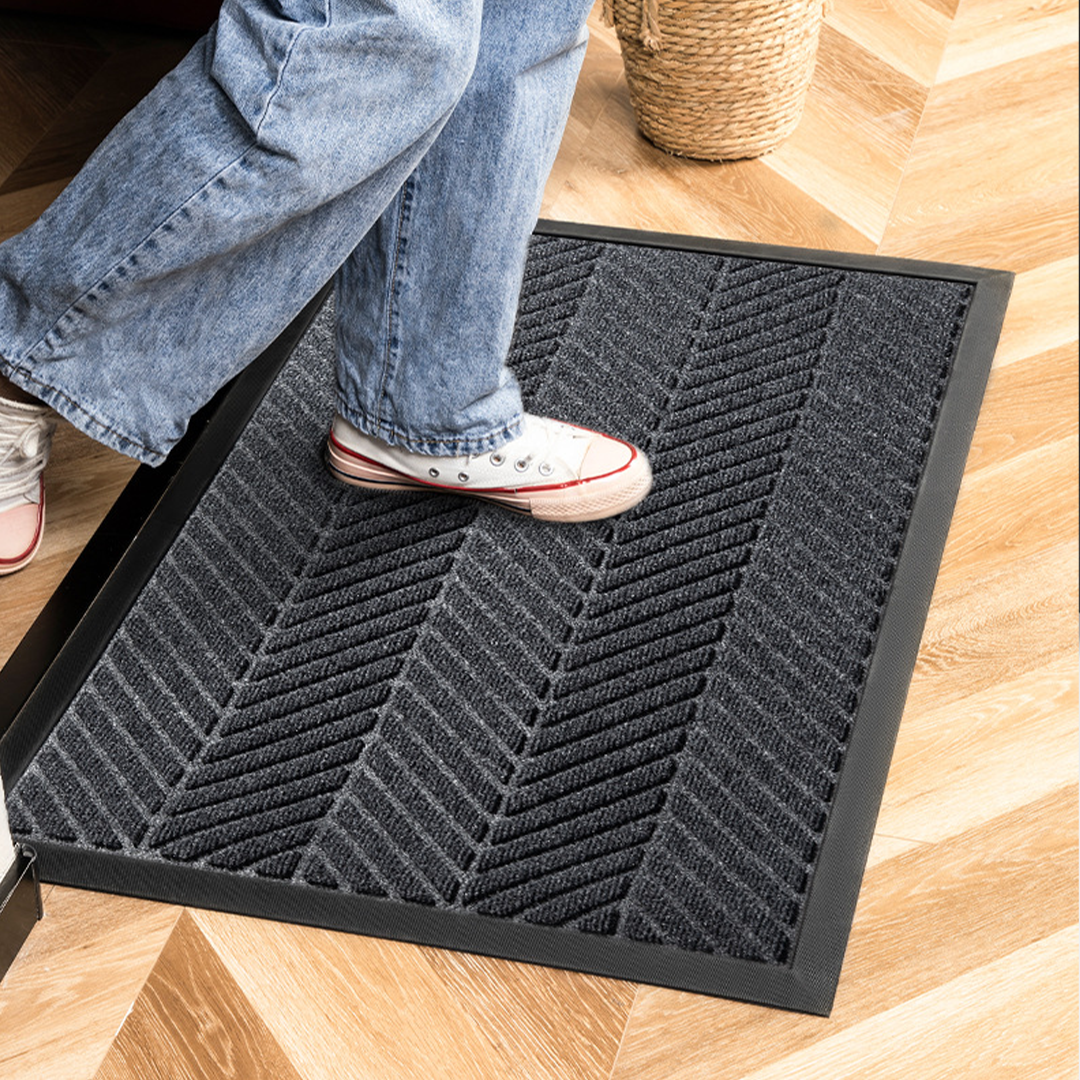 UMOTTO - Keset Non-slip Outdoor Depan Pintu Rubber tebal  Motif Estetik