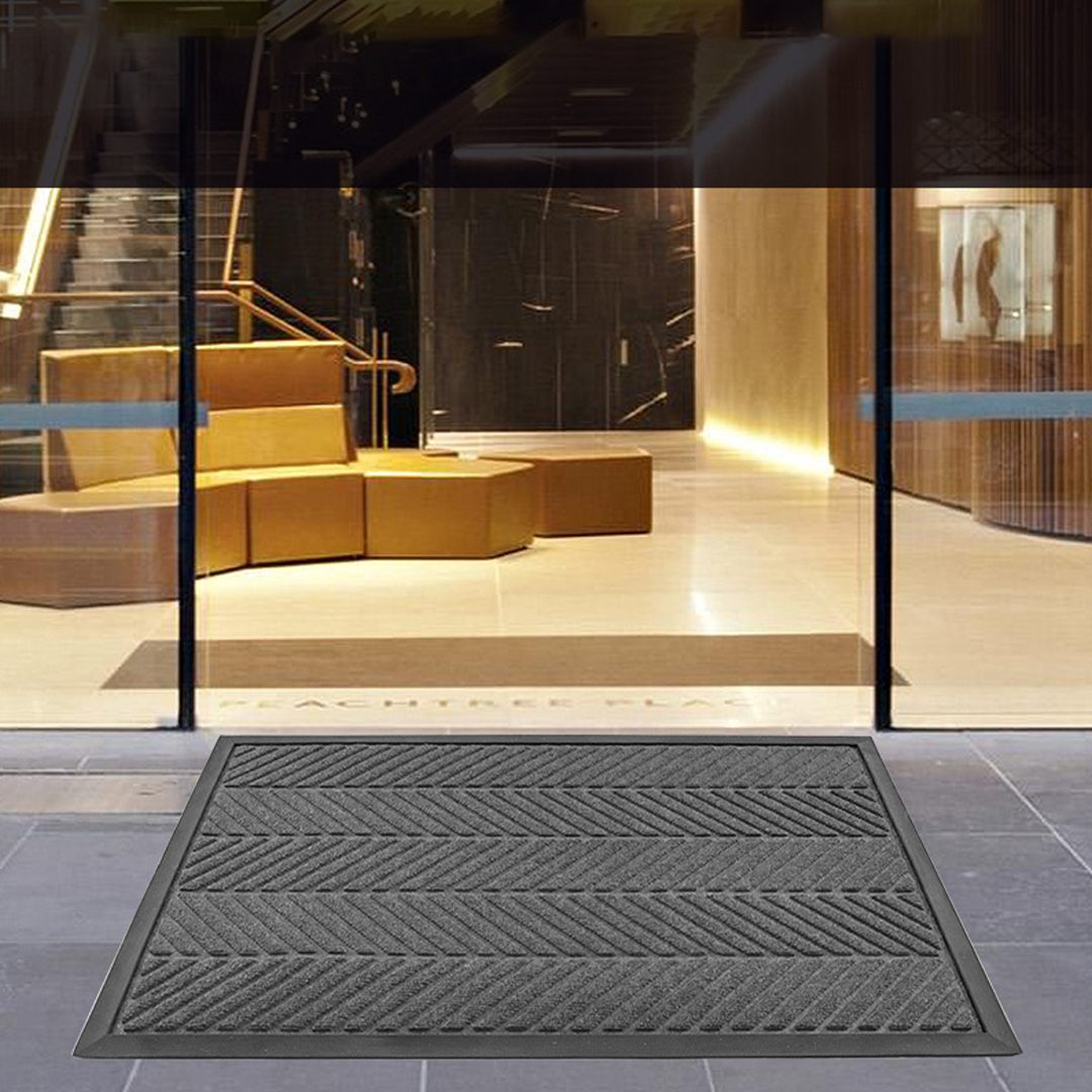UMOTTO - Keset Non-slip Outdoor Depan Pintu Rubber tebal  Motif Estetik