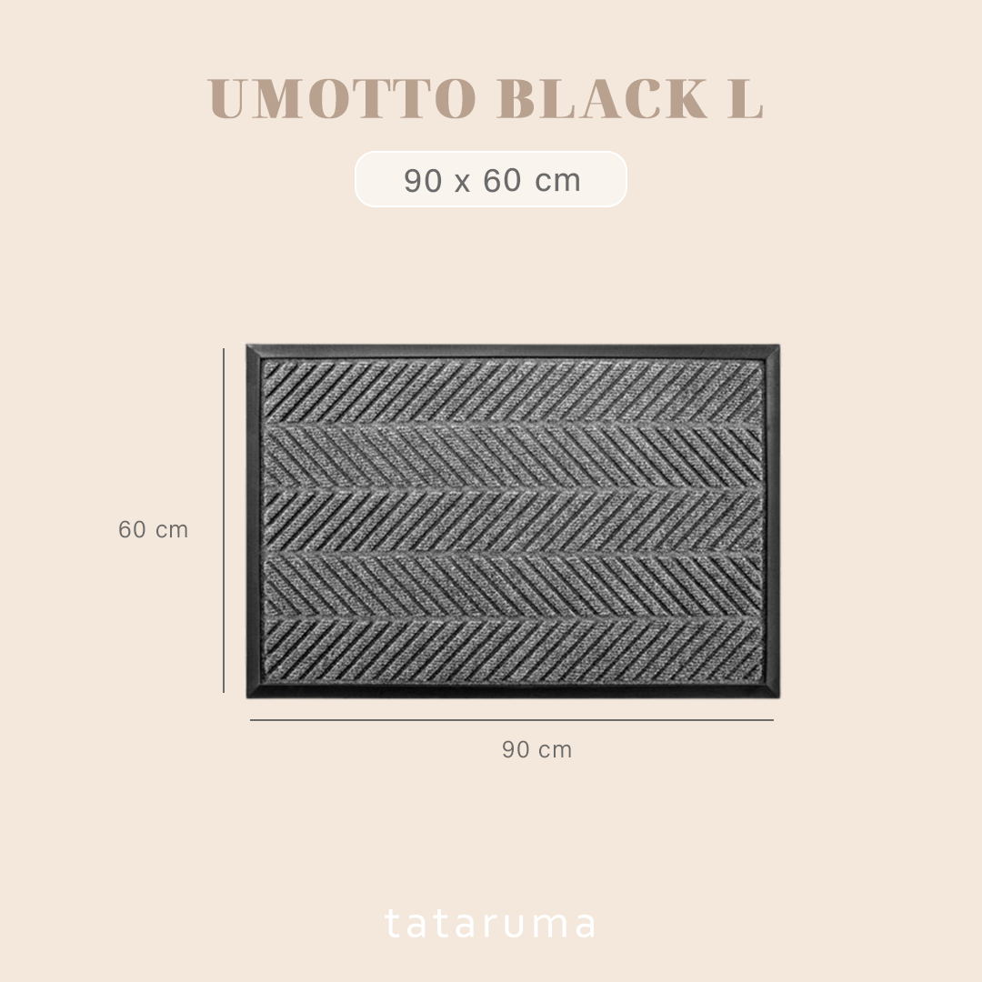 UMOTTO - Keset Non-slip Outdoor Depan Pintu Rubber tebal  Motif Estetik