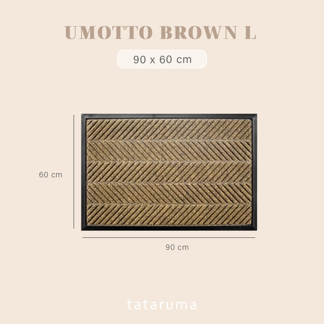 UMOTTO - Keset Non-slip Outdoor Depan Pintu Rubber tebal  Motif Estetik