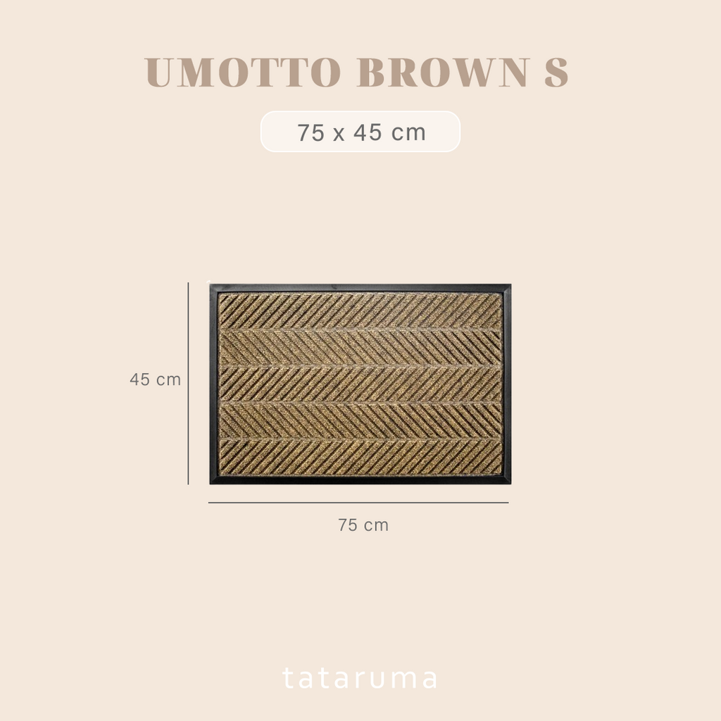 UMOTTO - Keset Non-slip Outdoor Depan Pintu Rubber tebal  Motif Estetik