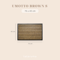 UMOTTO - Keset Non-slip Outdoor Depan Pintu Rubber tebal  Motif Estetik