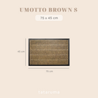 UMOTTO - Keset Non-slip Outdoor Depan Pintu Rubber tebal  Motif Estetik