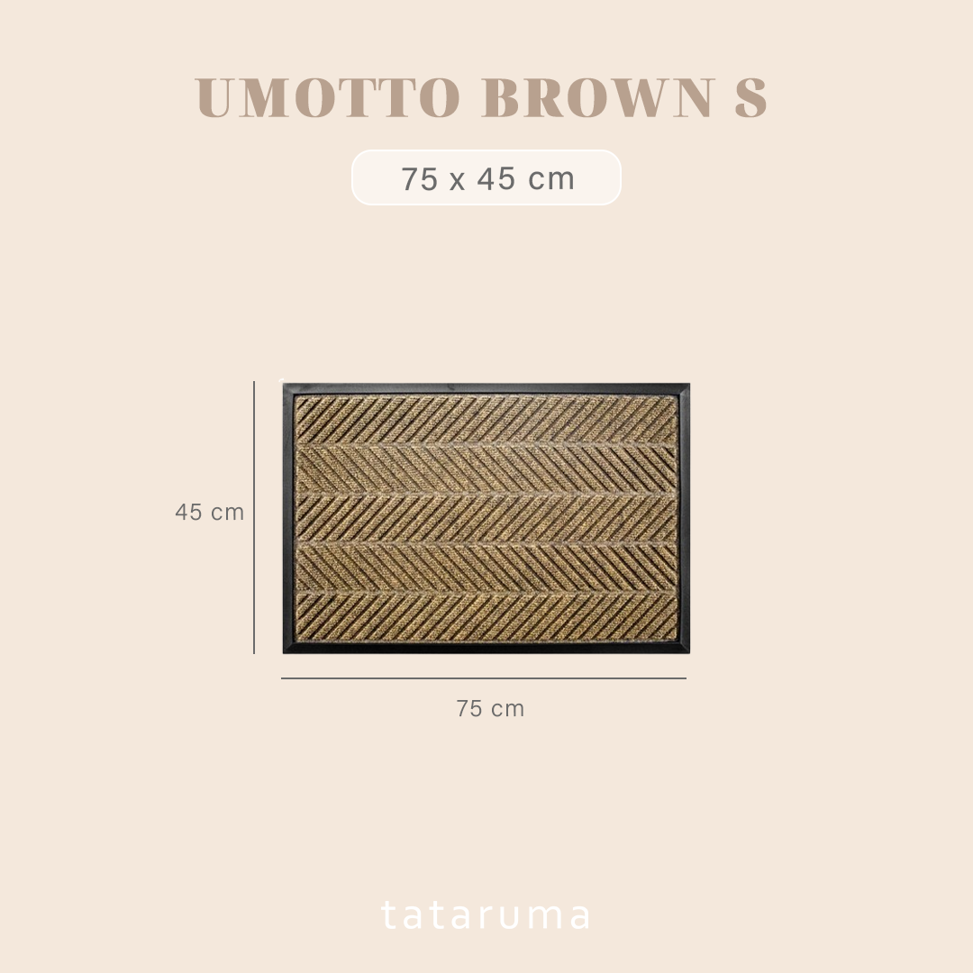 UMOTTO - Keset Non-slip Outdoor Depan Pintu Rubber tebal  Motif Estetik