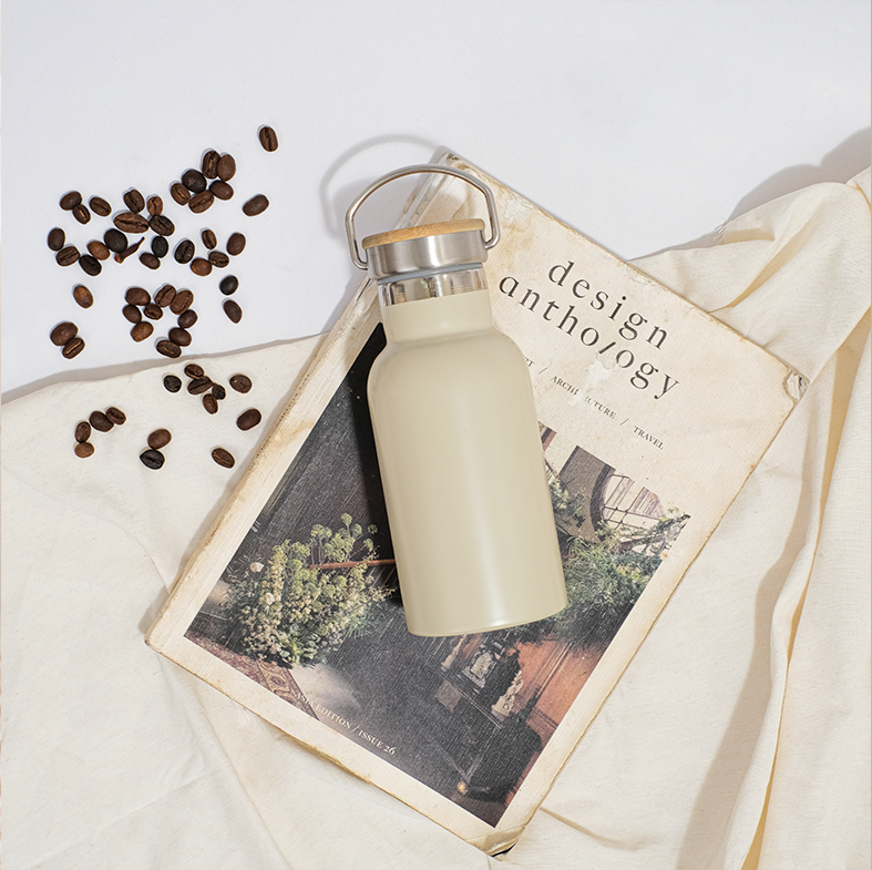 VANO - Tumbler Vacuum Insulated Bottle 350ml Tahan Panas Dingin dengan Handle
