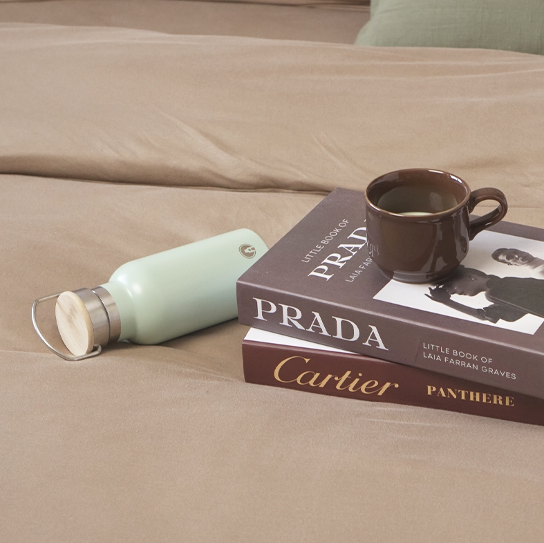 VANO - Tumbler Vacuum Insulated Bottle 350ml Tahan Panas Dingin dengan Handle