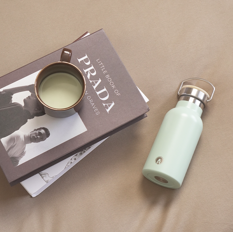 VANO - Tumbler Vacuum Insulated Bottle 350ml Tahan Panas Dingin dengan Handle