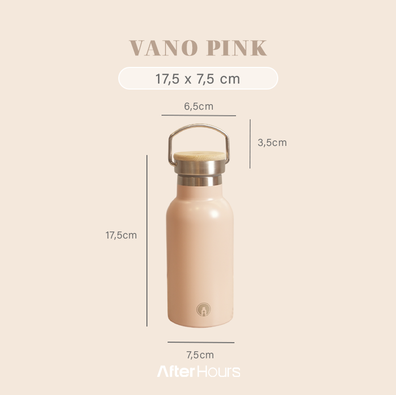 VANO - Tumbler Vacuum Insulated Bottle 350ml Tahan Panas Dingin dengan Handle