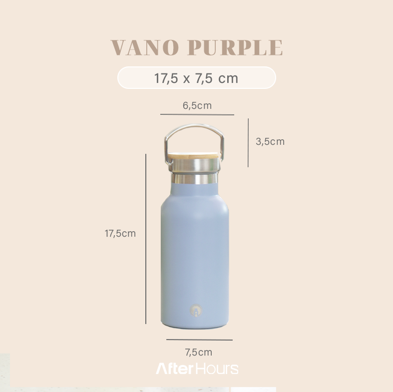 VANO - Tumbler Vacuum Insulated Bottle 350ml Tahan Panas Dingin dengan Handle