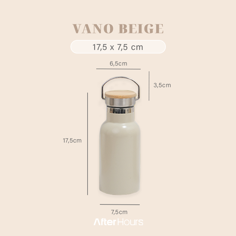 VANO - Tumbler Vacuum Insulated Bottle 350ml Tahan Panas Dingin dengan Handle