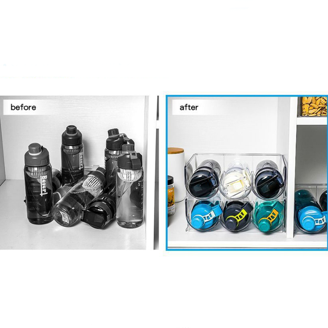 WAIN - Rak Organizer Botol Stackable Tumpuk Multilayer Tingkat
