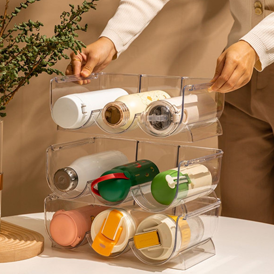 WAIN - Rak Organizer Botol Stackable Tumpuk Multilayer Tingkat
