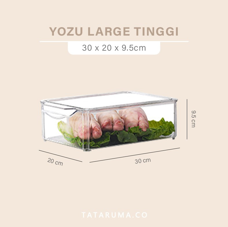 YOZU BIG - Kotak Penyimpanan Makanan di Kulkas / Organizer Kulkas