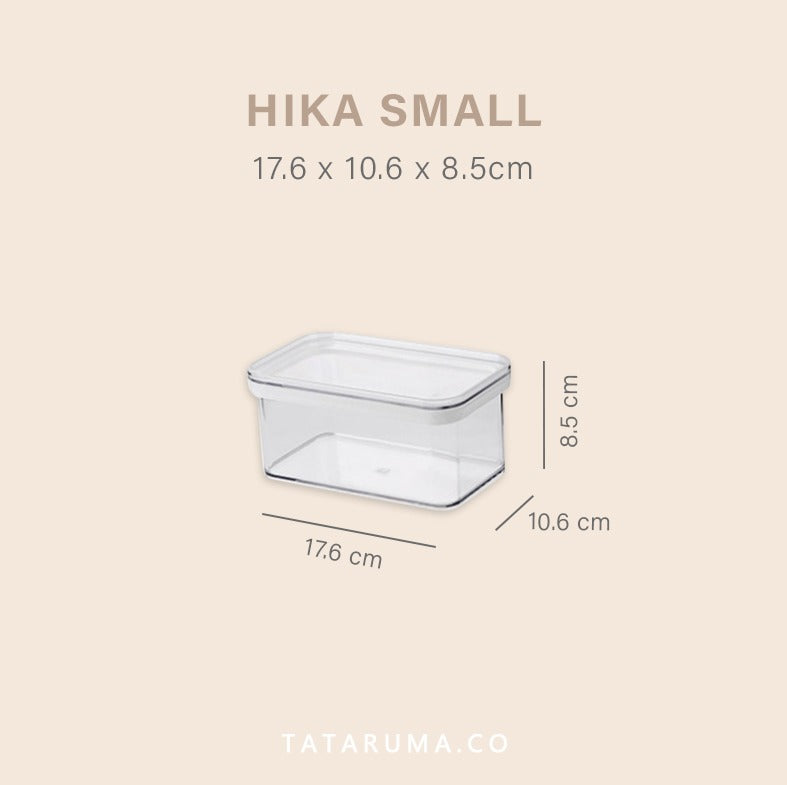 HIKA - Toples Transparan / Clear Storage Jar Kedap Udara Airtight Minimalis