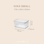 HIKA - Toples Transparan / Clear Storage Jar Kedap Udara Airtight Minimalis