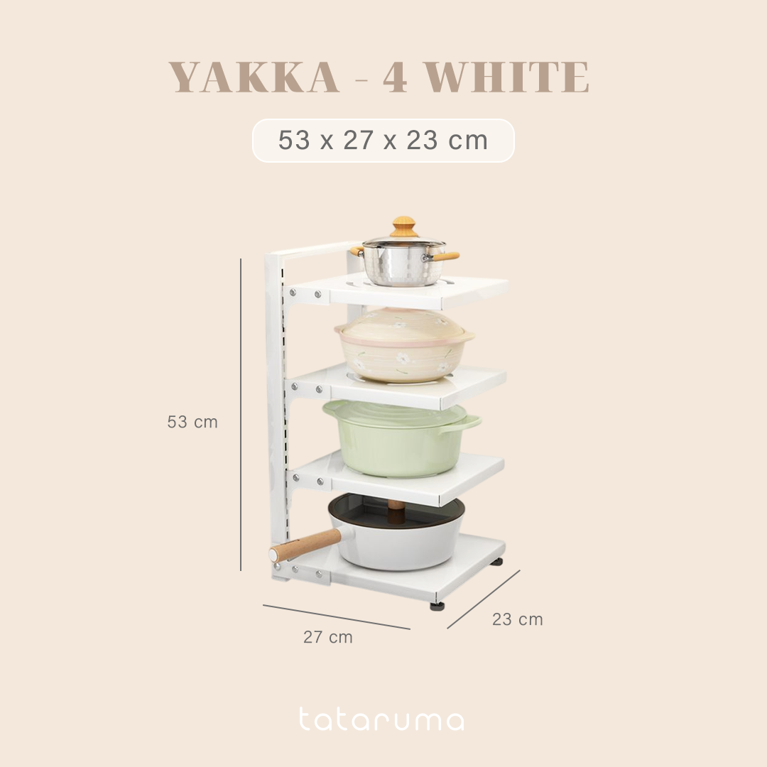 YAKKA  - Rak Dapur Bawah Kabinet Tempat Penyimpanan Panci Alat Dapur Tingkat Kitchen Rack Multilapis Susun