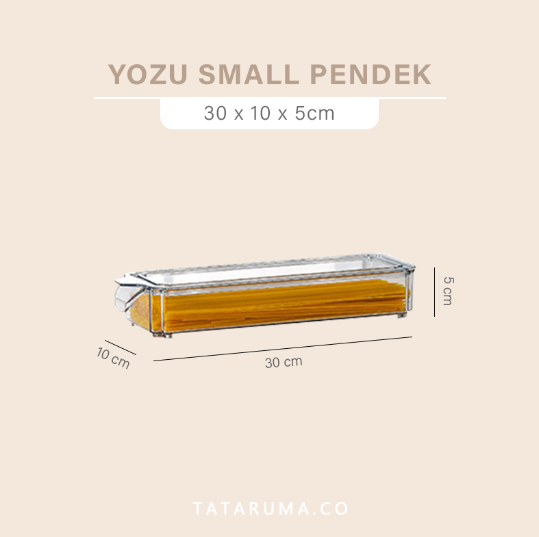 YOZU - Kotak Penyimpanan Kulkas / Organizer Kulkas Akrilik Transparan Dengan Tutup
