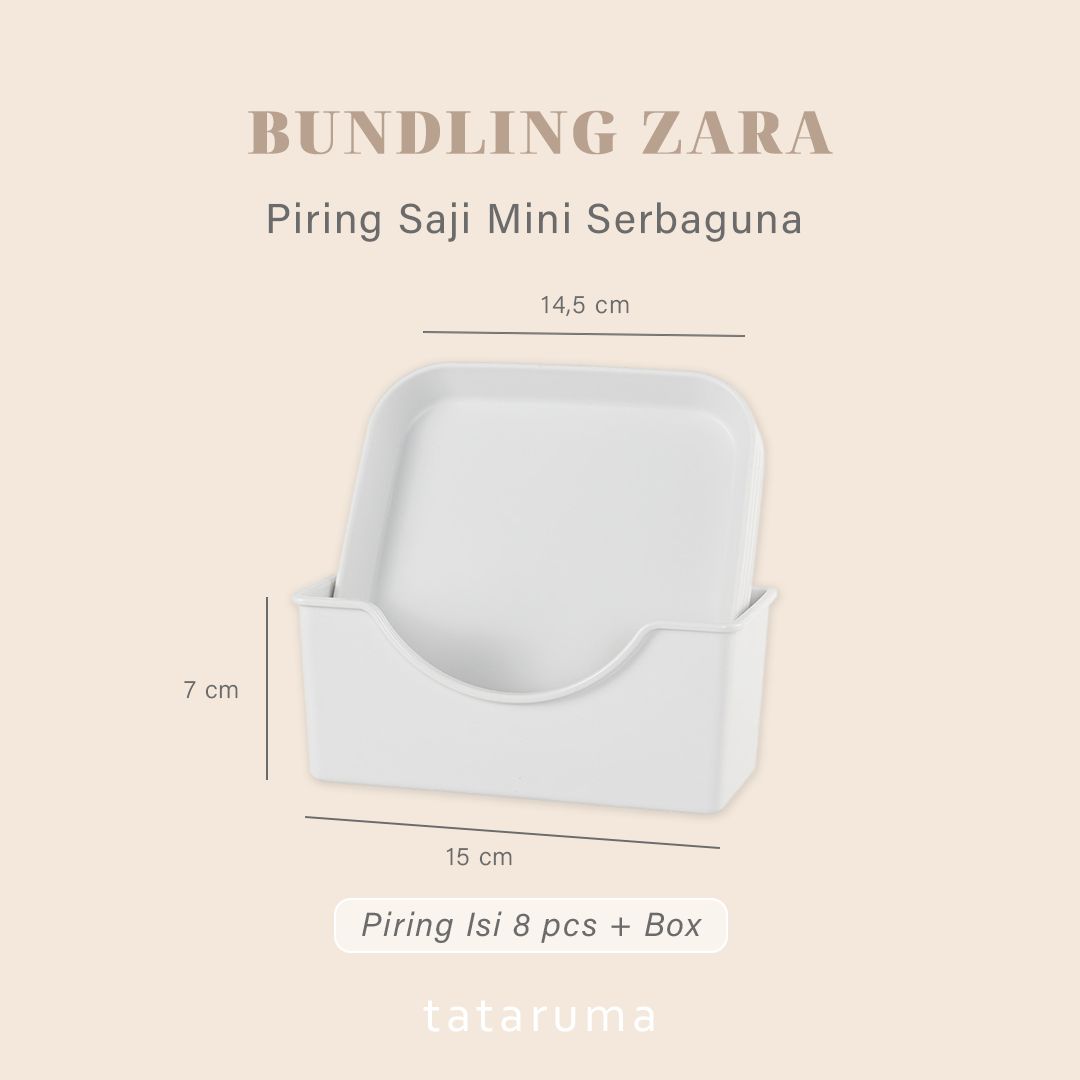 ZARA - Piring Saji Lauk/Buah/Snack/Tulang Serbaguna Set Box Serbaguna