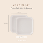 ZARA - Piring Saji Lauk/Buah/Snack/Tulang Serbaguna Set Box Serbaguna