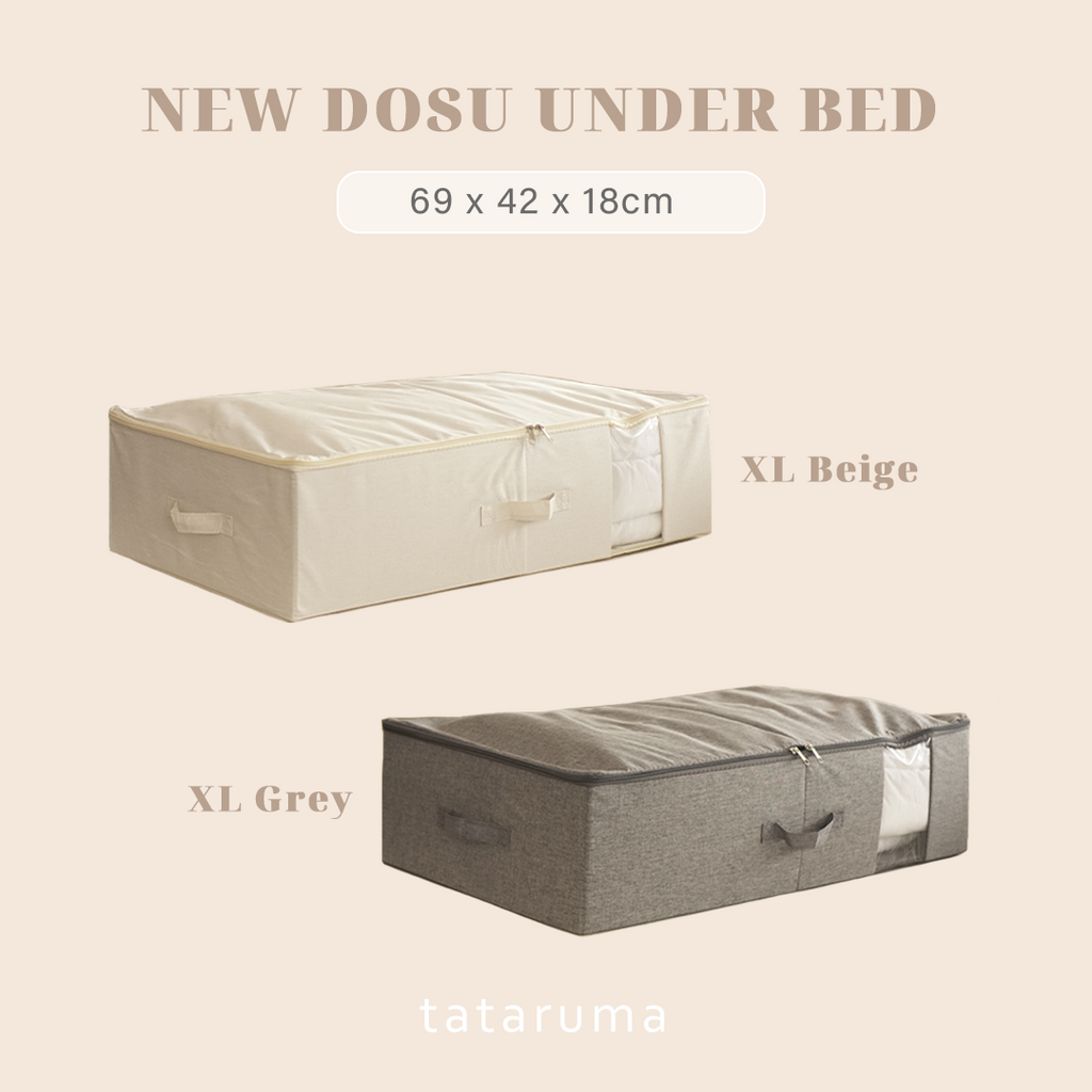 NEW DOSU UNDER BED - Storage Box Organizer Jumbo dengan tutup Bersleting