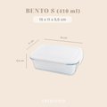 BENTO PERSEGI - Lunch Box Kotak Penyimpanan Makanan Kaca Kedap Udara