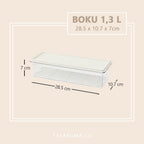BOKU - Kotak Penyimpanan Makanan Kulkas PET Saringan / Food Storage