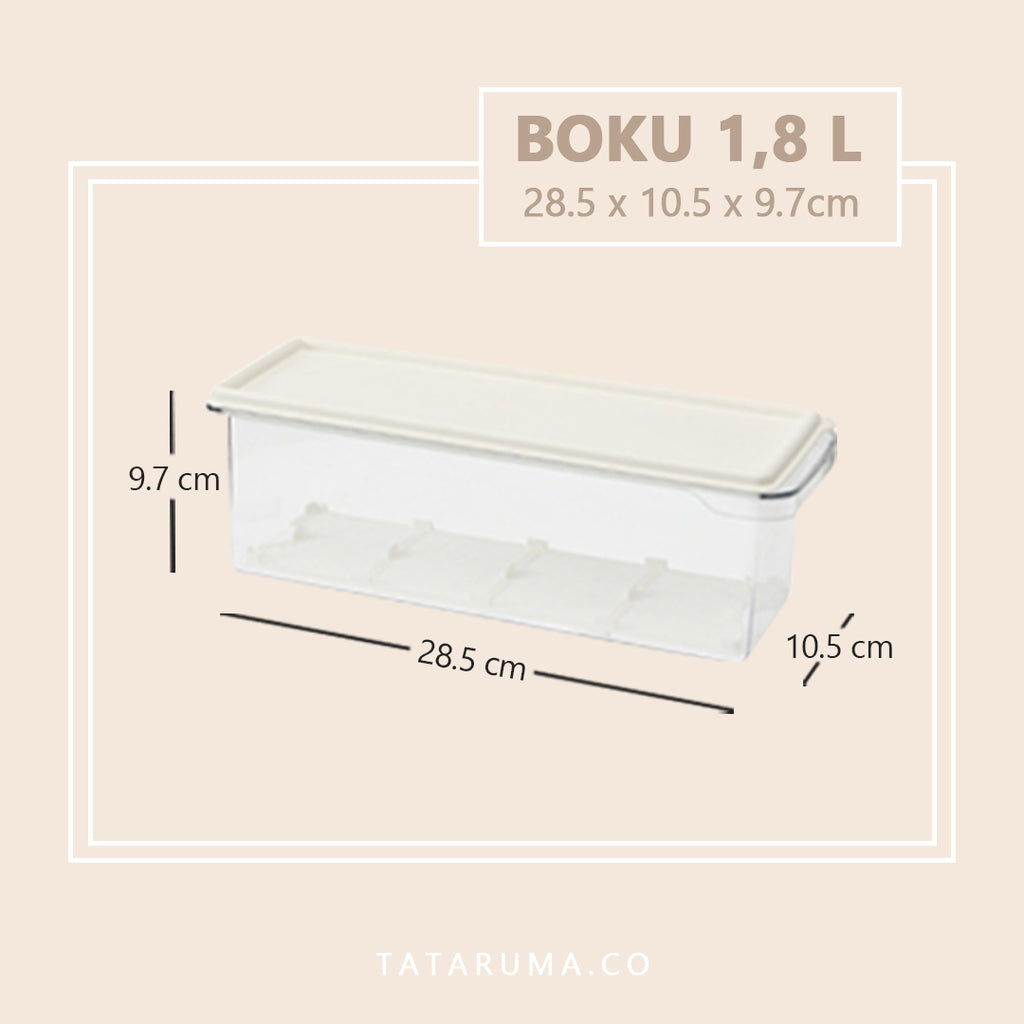 BOKU - Kotak Penyimpanan Makanan Kulkas PET Saringan / Food Storage