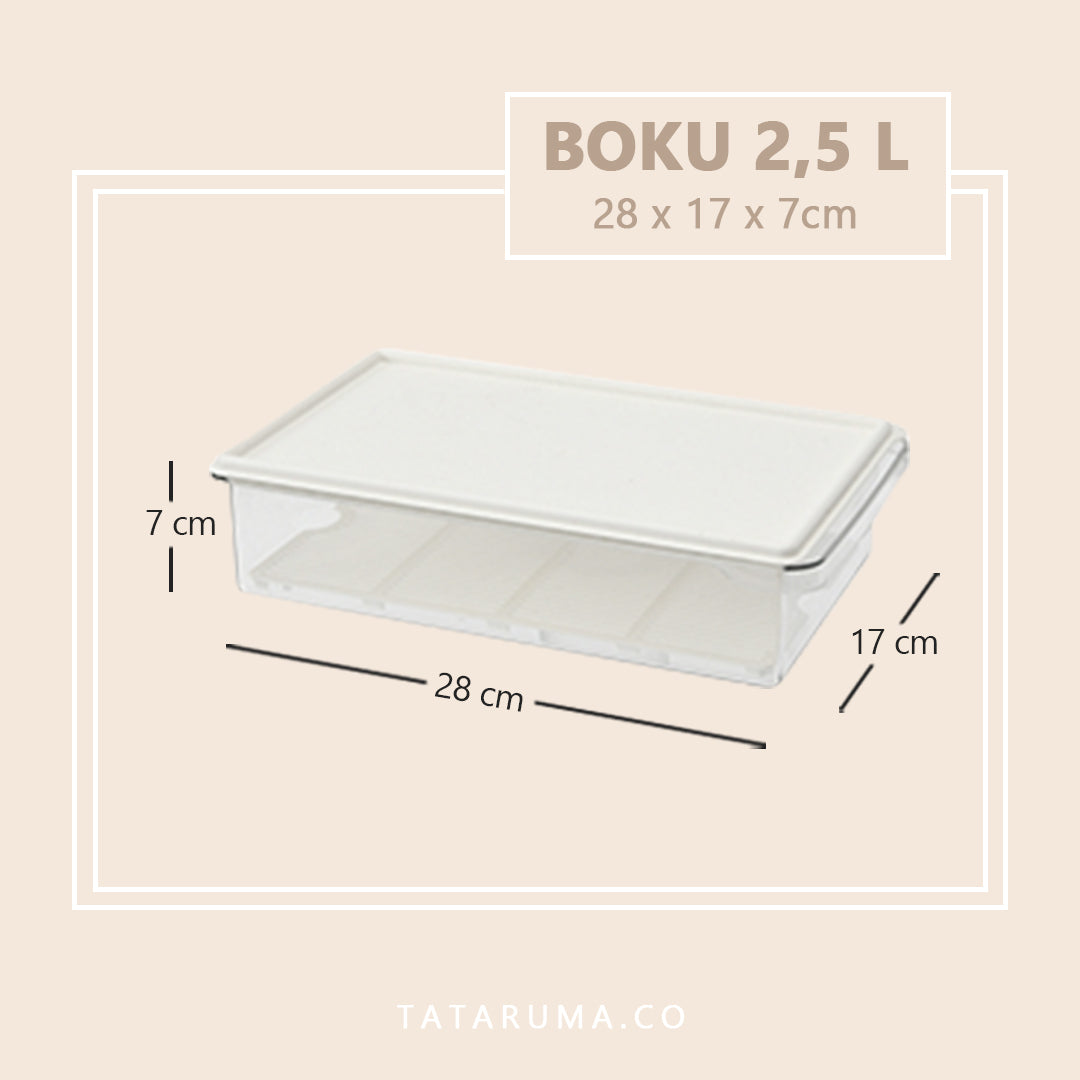 BOKU - Kotak Penyimpanan Makanan Kulkas PET Saringan / Food Storage