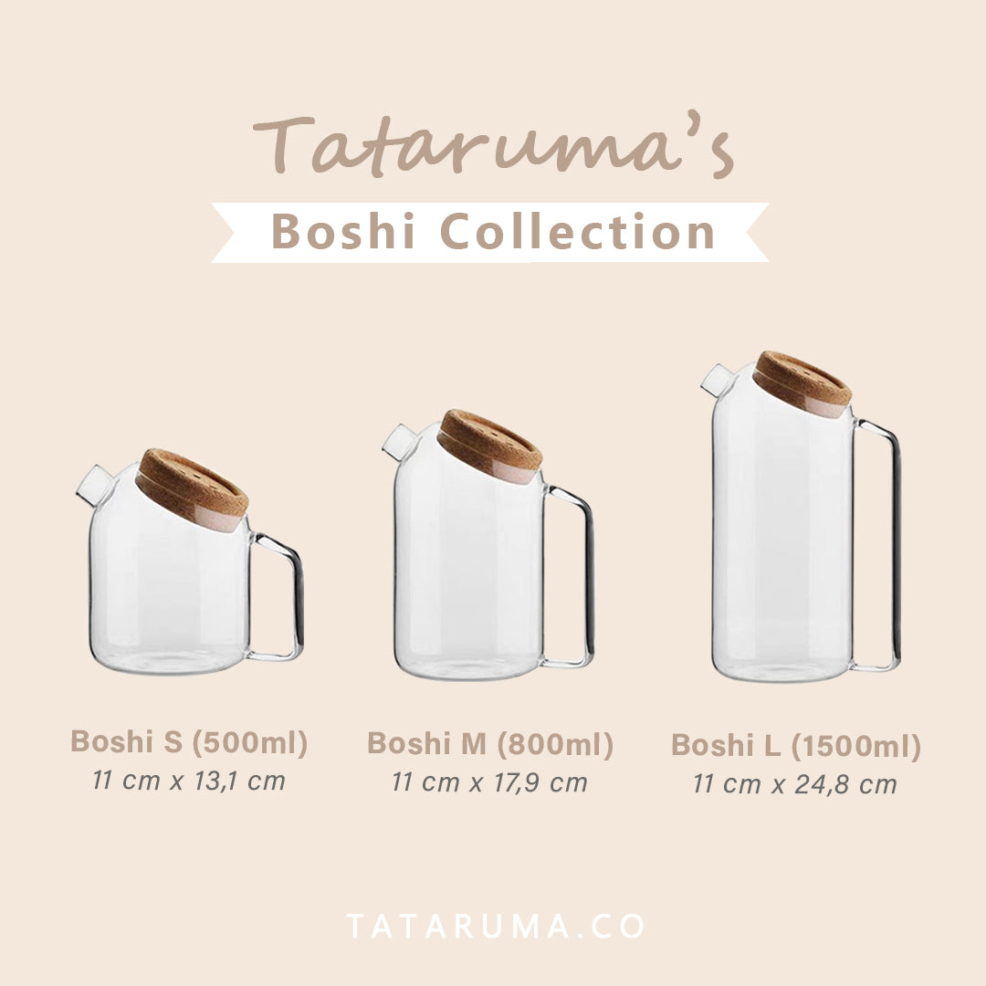 BOSHI - Teko Kaca Pitcher Tahan Panas Untuk Teh / Jus / Air Panas