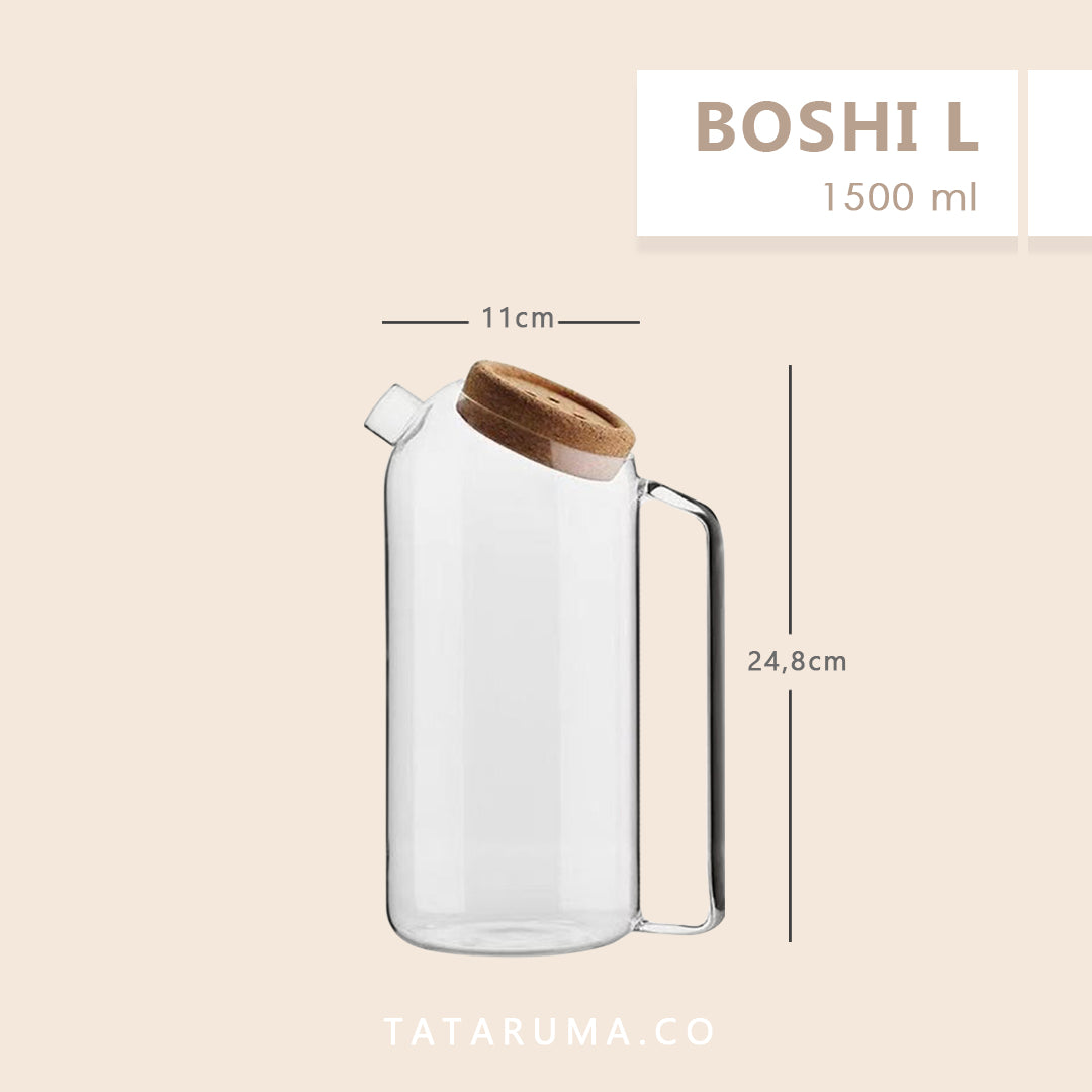 BOSHI - Teko Kaca Pitcher Tahan Panas Untuk Teh / Jus / Air Panas