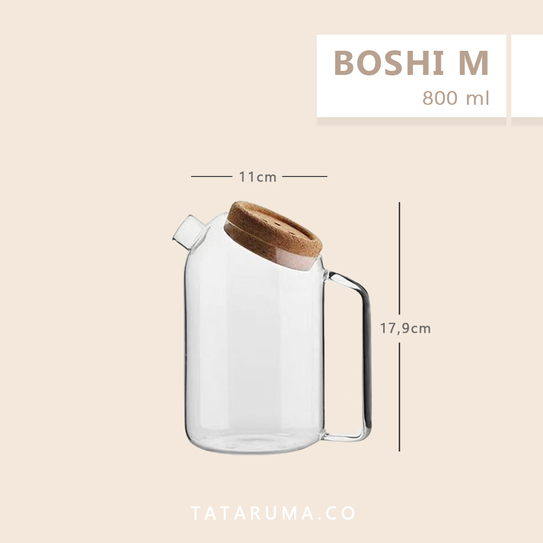BOSHI - Teko Kaca Pitcher Tahan Panas Untuk Teh / Jus / Air Panas