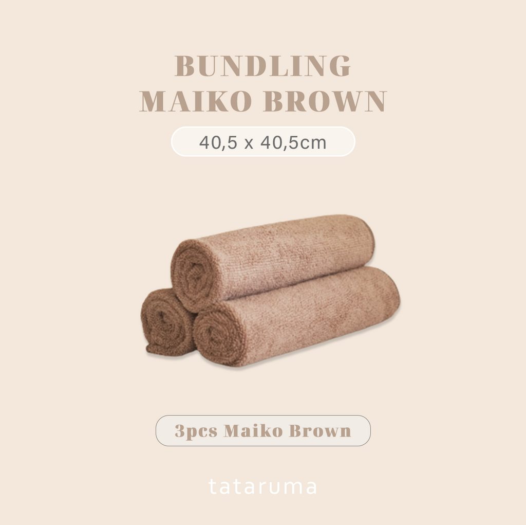 MAIKO Bundling 3pcs - Lap Kain Microfiber Serbaguna Daya Serap Tinggi 360gsm