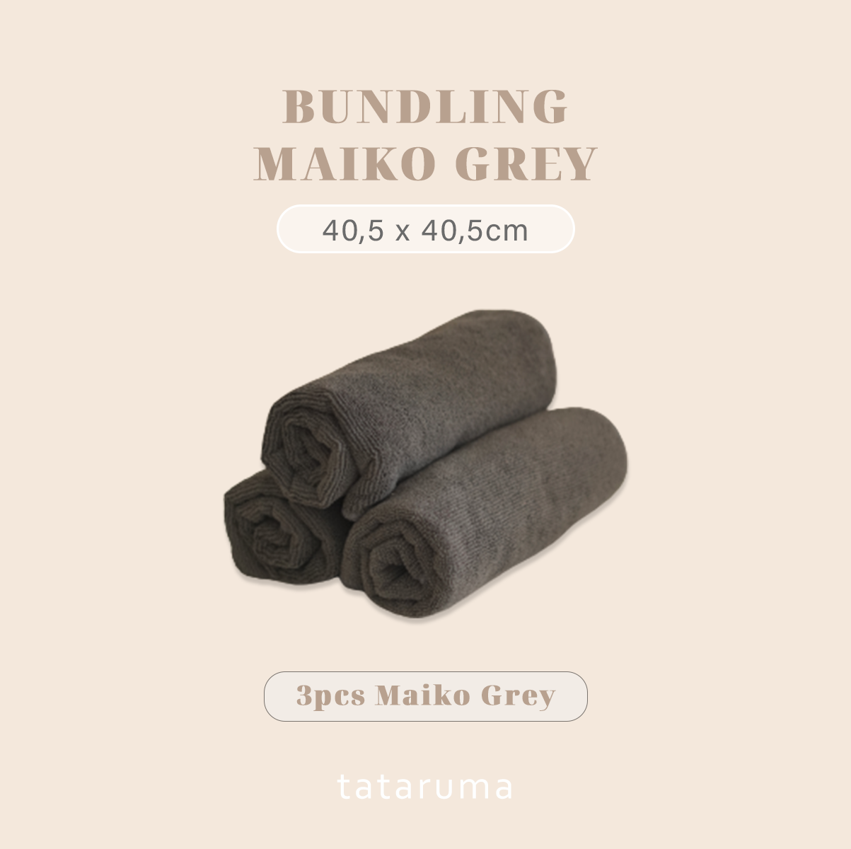MAIKO Bundling 3pcs - Lap Kain Microfiber Serbaguna Daya Serap Tinggi 360gsm