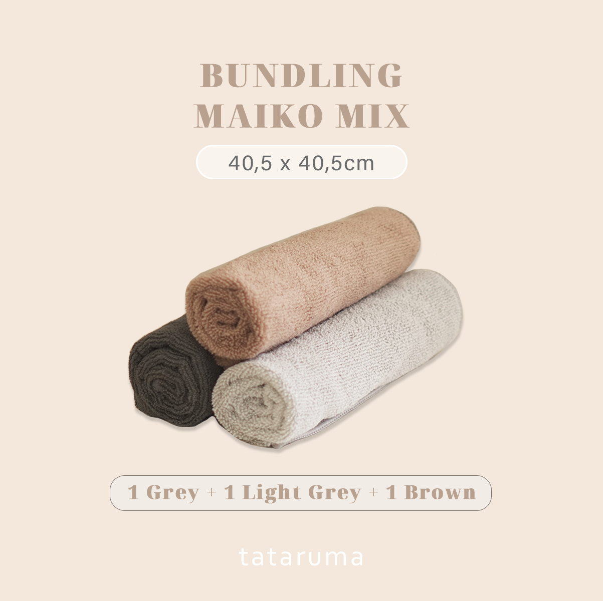 MAIKO Bundling 3pcs - Lap Kain Microfiber Serbaguna Daya Serap Tinggi 360gsm