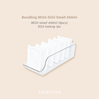 BUNDLING MOJI SOJI S/M/L - Kotak Kontainer Tempat Penyimpanan Toples Makanan Sayur Buah Daging Kulkas Fridge Freezer Food Storage Container Organizer Box