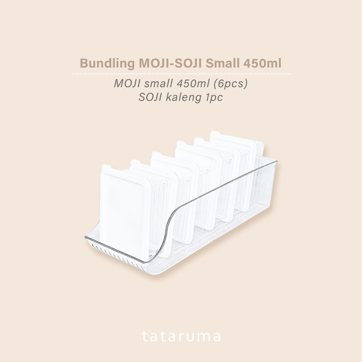 BUNDLING MOJI SOJI S/M/L - Kotak Kontainer Tempat Penyimpanan Toples Makanan Sayur Buah Daging Kulkas Fridge Freezer Food Storage Container Organizer Box
