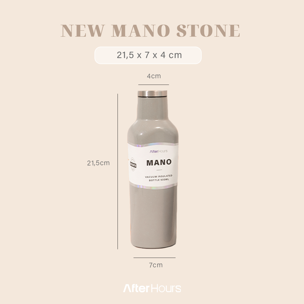 NEW MANO - Tumbler Vacuum Insulated Bottle 500ml Tahan Panas Dingin  Stainless Steel 304