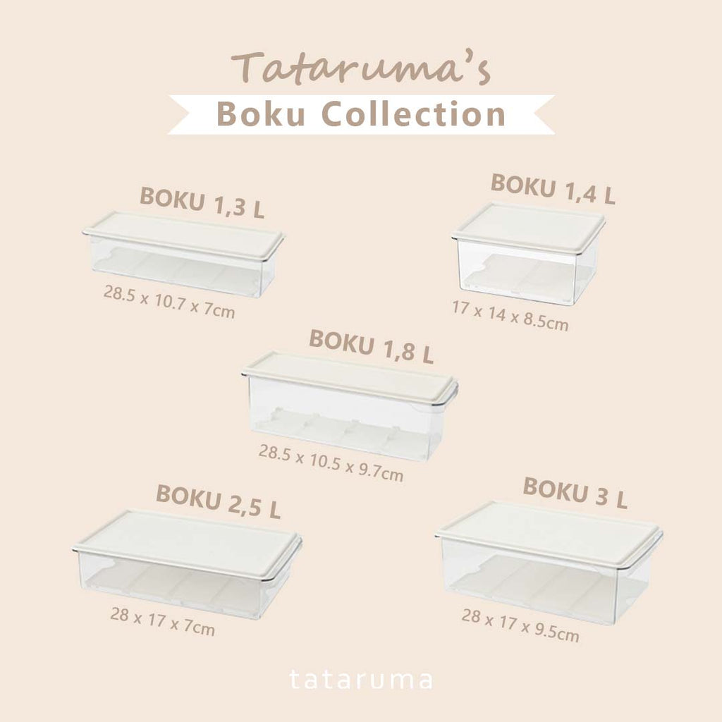 BOKU - Kotak Penyimpanan Makanan Kulkas PET Saringan / Food Storage