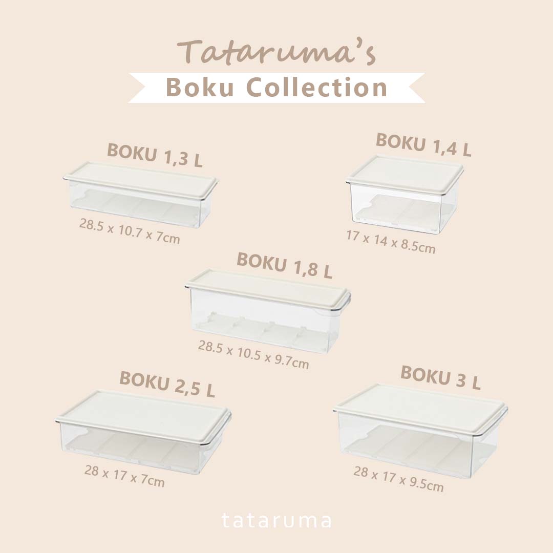 BOKU - Kotak Penyimpanan Makanan Kulkas PET Saringan / Food Storage