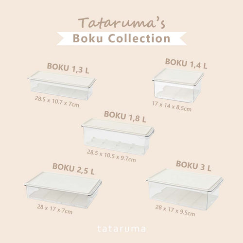 BOKU - Kotak Penyimpanan Makanan Kulkas PET Saringan / Food Storage